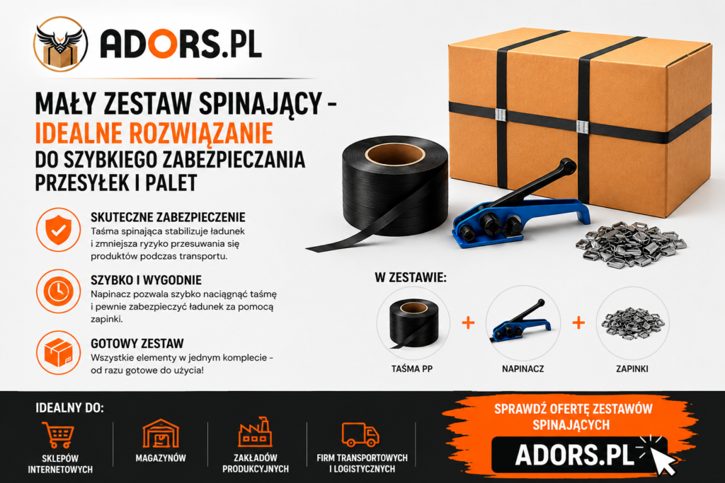 image 1 1024x683 - Mały zestaw spinający &ndash; idealne rozwiązanie do szybkiego zabezpieczania przesyłek i palet